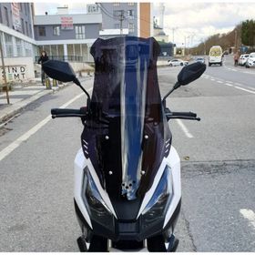 Motocam RMG Moto Gusto Dream 150 Ön Cam 2023-2026 Model 75 cm Siyah Renkli 4 mm Uzun Motosiklet Rüzgarlık