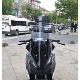 Motocam RMG Moto Gusto Dream 150 Ön Cam 2023-2026 Model 78 cm Füme Renkli 4 mm Uzun Motosiklet Rüzgarlık