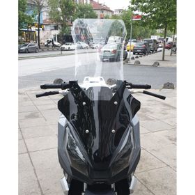 Motocam RMG Moto Gusto Dream 150 Ön Cam 2023-2026 Model 78 cm Şeffaf Renkli 4 mm Uzun Motosiklet Rüzgarlık