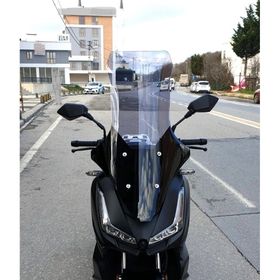 Motocam Salcano Wind 150 Ön Cam 2023-2026 Model 78 cm Füme Renkli 4 mm Motosiklet Rüzgarlık