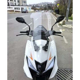Motocam SFM Lahos 2024-2026 Model 65 cm Şeffaf Renkli 4 mm Ön Cam Siperlik