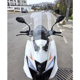Motocam SFM Lahos 2024-2026 Model 65 cm Şeffaf Renkli 4 mm Ön Cam Siperlik