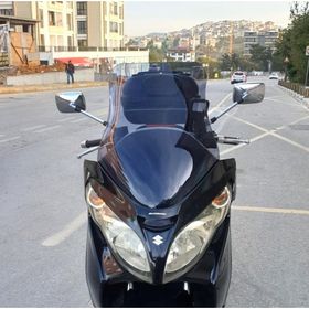 Motocam Suzuki Burgman 400 K7 Ön Cam 2007-2015 Model 70 cm Füme Renkli 4 mm Motosiklet Rüzgarlık