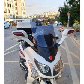 Motocam SYM Gts Evo 250 Ön Cam 2006-2015 Model 63 cm Füme Renkli 4 mm 10 cm Daha Uzun Motosiklet Rüzgarlık