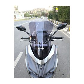Motocam Sym JET 14 EVO 200 PLUS 2023-2025 Model 45 cm Füme Renkli 4 mm Ön Cam Siperlik
