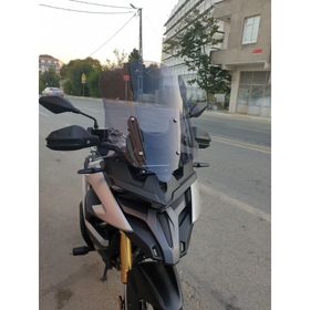 Motocam Voge DS 625X Ön Cam 2023-2026 Model 65 cm Füme Renkli 4 mm Uzun Cam Motosiklet Rüzgarlık