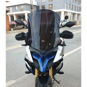 Motocam Voge DS 625X Ön Cam 2023-2026 Model 65 cm Siyah Renkli 4 mm Uzun Cam Motosiklet Rüzgarlık