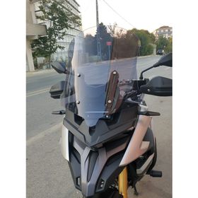 Motocam Voge DSX 525 Ön Cam 2023-2026 Model 65 cm Füme Renkli 4 mm Uzun Cam Motosiklet Rüzgarlık