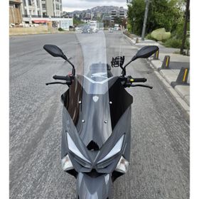 Motocam Volta Apec Apx5 Ön Cam 2023-2026 Model 78 cm Şeffaf Renkli 4 mm Uzun Motosiklet Rüzgarlık