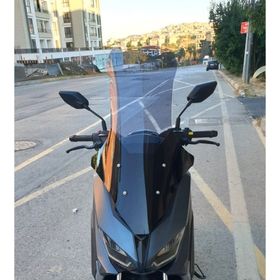 Motocam Volta Revolt RSX5 Ön Cam 2022-2026 Model 78 cm Füme Renkli 4 mm Motosiklet Rüzgarlık