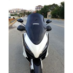 Motocam Zontes ZT 250 T-E Ön Cam 2023-2026 Model 73 cm Siyah Renkli 4 mm Motosiklet Rüzgarlık