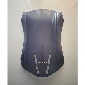 Motocam Zontes ZT 350 T2 Ön Cam 2025-2026 Model 55 cm Füme Renkli 3 mm Motosiklet Rüzgarlık