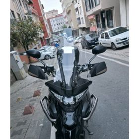 Motocam Zontes ZT 350 T2 Ön Cam 2025-2026 Model 55 cm Şeffaf Renkli 3 mm Motosiklet Rüzgarlık