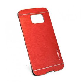 Motomo Samsung S6 G920 Metal Kırmızı Arka Kapak