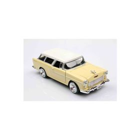 Motor Max Chevrolet Bel Air Nomad 1955 Metal Krem 1:24 Model Araç