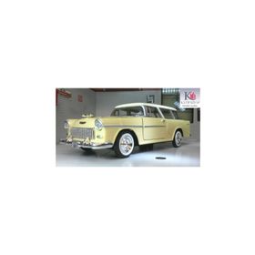 Motor Max Chevrolet Bel Air Nomad 1955 Metal Krem 1:24 Model Araç