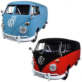 Motor Max Volkswagen Type 2 Delivery Van Metal Mavi 1:24 Model Araç