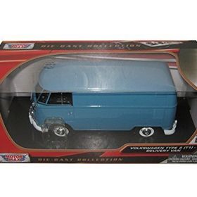 Motor Max Volkswagen Type 2 Delivery Van Metal Mavi 1:24 Model Araç