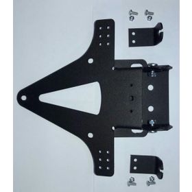 Motospartan Motosiklet Siyah Katlanır Plakalık