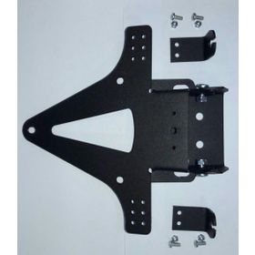 Motospartan Motosiklet Siyah Katlanır Plakalık