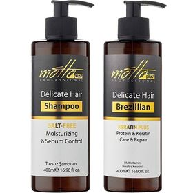 Motto Plus 2'li Brezilya Fönü Şampuan + Keratin 400 ml Bakım Seti