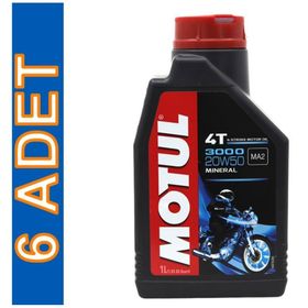 Motul 3000 20W50 4T 1 lt 6'lı Motor Yağı