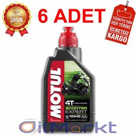 Motul 4T10W40 MA 1 lt 6'lı Scooter Expert Motorsiklet Motor Yağı