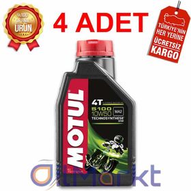 Motul 5100 10W50 4T 1 L 4'lü Motor Yağı