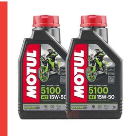 Motul 5100 4T 15W-50 1 lt 2'li Motosiklet Yağı