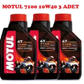 Motul 7100 10W40 4T 1 lt 3 Adet Motorsiklet Motor Yağı