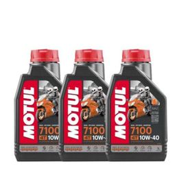 Motul 7100 10W40 4T 1 lt 3 Adet Motorsiklet Motor Yağı