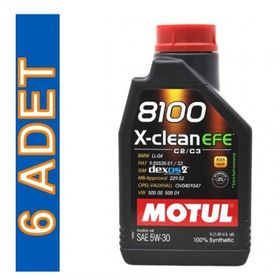 Motul 8100 X-CLEAN EFE 5W30 1 lt 6'lı Motor Yağı