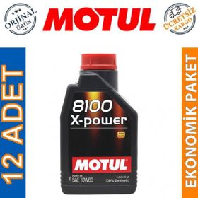 Motul 8100 X-Power 10W-60 1 lt 12'li Motor Yağı