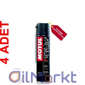 Motul C4 Chain Lube FL 400 ml 4'lü Motosiklet Yağı