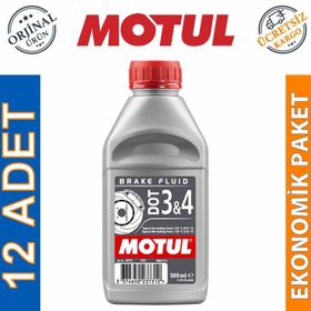 Motul Dot 3-4 500 ml 12'li Sentetik Fren Hidroliği Yağı