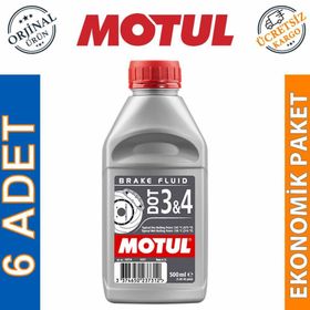 Motul Dot 3-4 500 ml 6'lı Sentetik Fren Hidroliği Yağı