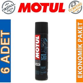 Motul E9 Wash Wax Spray 400 ml 6'lı Temizleme ve Parlatma Cilası