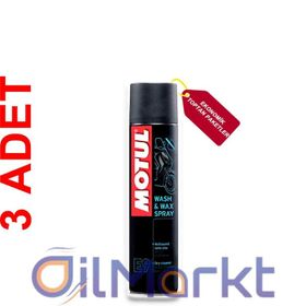 Motul E9 Wash Wax Spray 400 ml Temizleme ve Parlatma Cilası