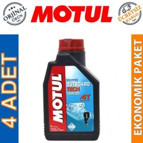 Motul Marine Outboard Tech 4T 10W-30 1 lt 4'lü Tekne Motor Yağı