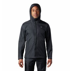 Mountain Hardwear Acadia Siyah Erkek Yağmurluk