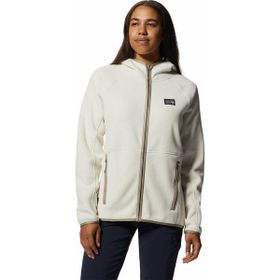 Mountain Hardwear Polartec Double Brushed Full Zip Hoody Kadın Polar Üst Gri Sweatshirt
