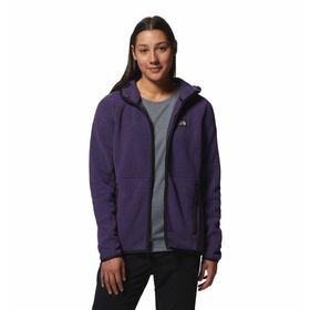 Mountain Hardwear Polartec Double Brushed Full Zip Hoody Kadın Polar Üst Mor Sweatshirt