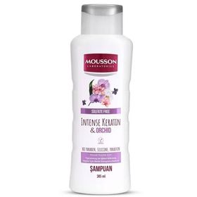 Mousson Yoğun Keratin and Orkide İçeren Renk Koruyucu ve Yıpranmayı Onaran Sülfatsız 385 ml Saç Bakım Şampuanı