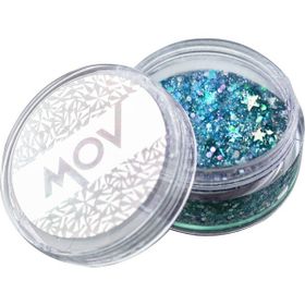 MOV Glitter No: 5 Mavi Jel Formlu Parlak 12 ml Makyaj Simi