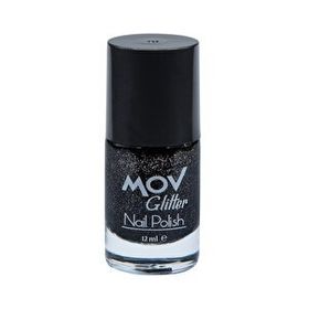 MOV Glitter No:03 siyah Oje