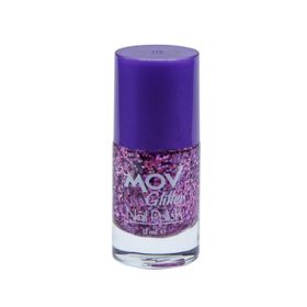 MOV No:12 Mor Pul Glitter Oje