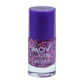 MOV No:12 Mor Pul Glitter Oje