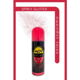 MOV Pembe Glitter Sprey