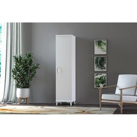 Movemo 180x48x45 cm Beyaz Tek Kapaklı Banyo Dolabı