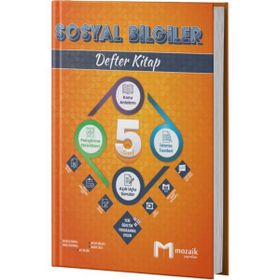 Mozaik Yayınları 5. Sınıf 2025 Sosyal Bilgiler Defter Kitap